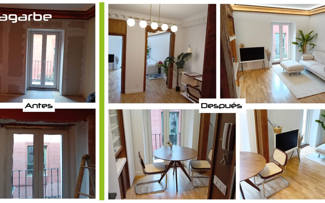 Transformación de un piso antiguo en un espacio moderno y funcional