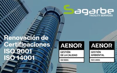 Sagarbe renueva sus certificaciones ISO 9001 y 14001
