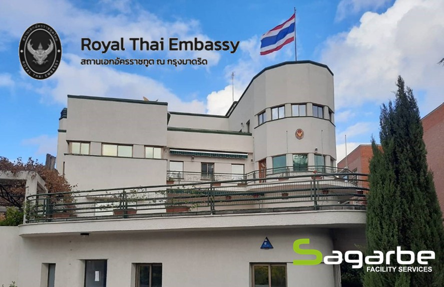 Sagarbe realizará el mantenimiento integral de la Real Embajada de Tailandia y la Residencia del Embajador en Madrid
